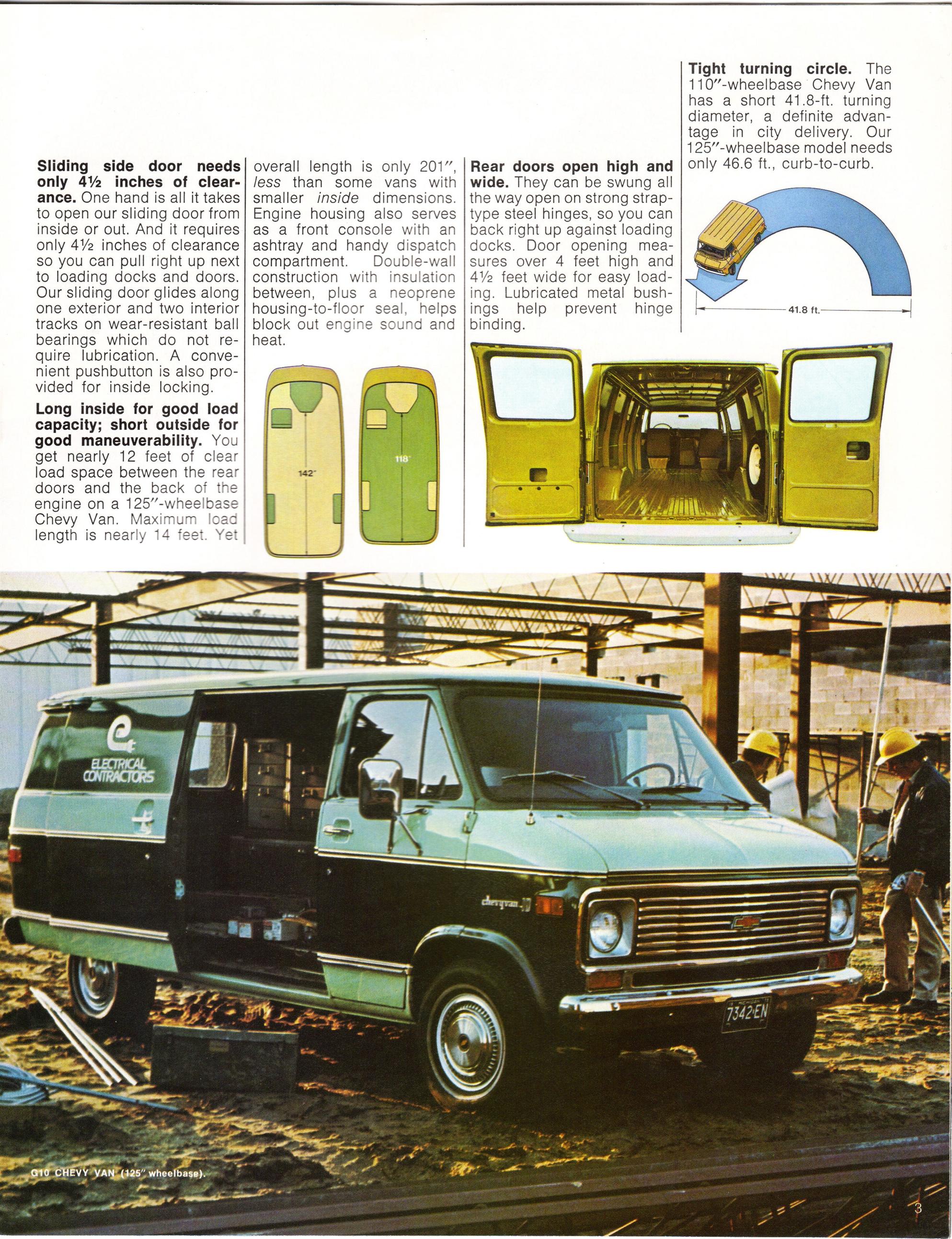 1976 Chevrolet Van Brochure Page 3